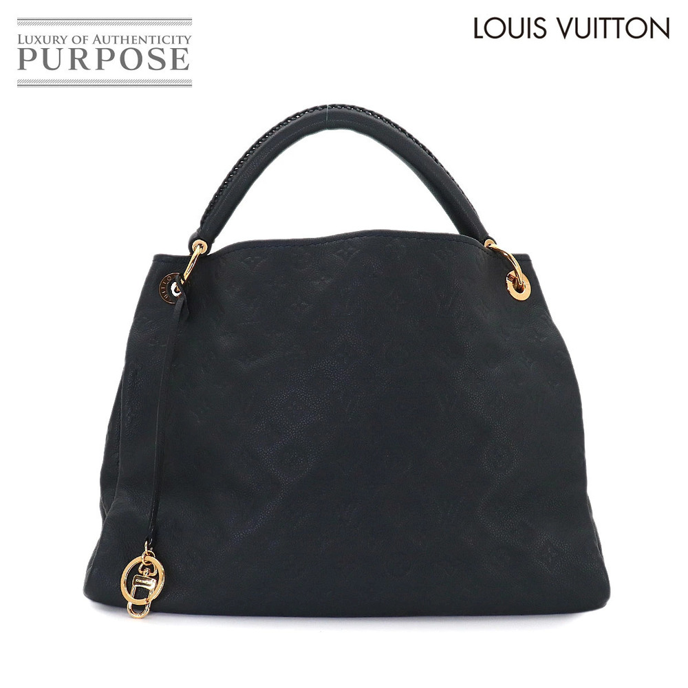 Louis Vuitton Artsy Monogram Empreinte Leather Infini Shoulder Bag Blue